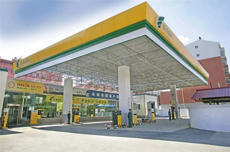 荆门加气站钢结构网架案例7